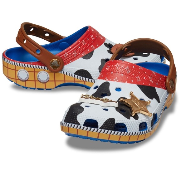 Crocs Kids' Toy Story WoodyClassic ClogsColor: Blue Jean